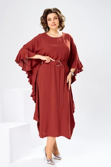 Платье 1-2870 терракотовый Romanovich style