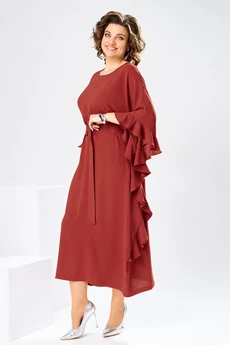 Платье 1-2870 терракотовый Romanovich style