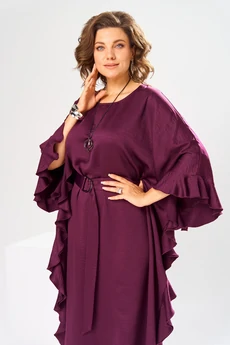 Платье 1-2870 бордо Romanovich style