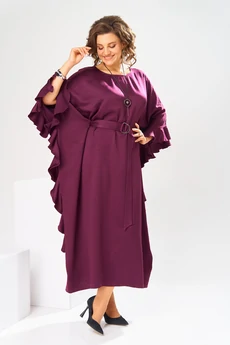 Платье 1-2870 бордо Romanovich style