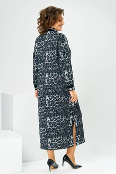 Платье 1-2885 синий леопард Romanovich style