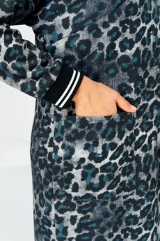 Платье 1-2885 синий леопард Romanovich style