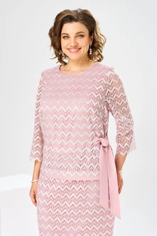 Платье 1-2894 розовый Romanovich style