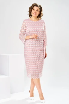 Платье 1-2894 розовый Romanovich style