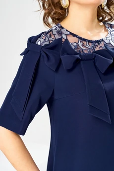 Платье 1-2899 сине-белый Romanovich style