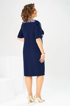 Платье 1-2899 сине-белый Romanovich style