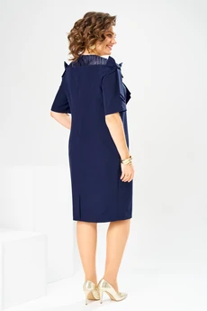 Платье 1-2899 синий пайетки Romanovich style