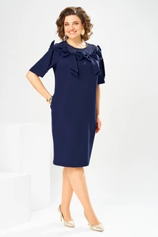 Платье 1-2899 синий пайетки Romanovich style