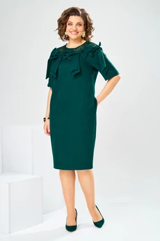 Платье 1-2899 изумруд Romanovich style