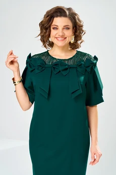 Платье 1-2899 изумруд Romanovich style