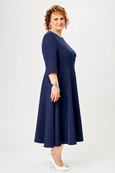 Платье 1-2905 сине-белый Romanovich style