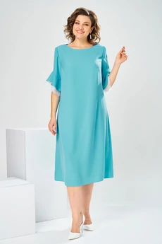 Платье 1-2910 бирюза Romanovich style