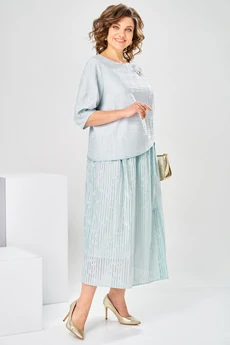 Платье 1-2913 голубой Romanovich style