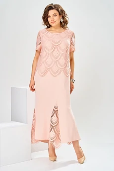 Платье 1-2927 пудровый Romanovich style