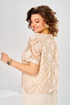 Платье 1-2927 кремовый Romanovich style