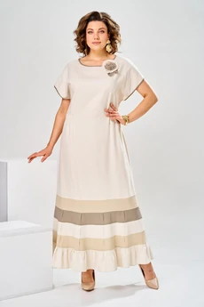 Платье 1-2929 молочный Romanovich style