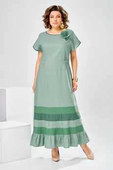 Платье 1-2929 зеленый Romanovich style