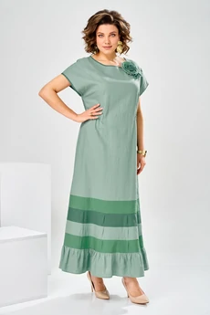 Платье 1-2929 зеленый Romanovich style