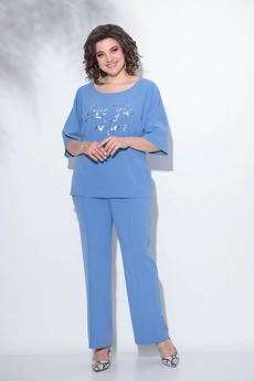 Костюм брючный 2-2363 деним Romanovich style
