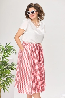 Костюм с юбкой 2-2389 горох Romanovich style