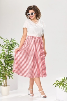 Костюм с юбкой 2-2389 горох Romanovich style