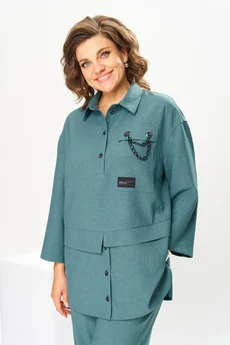 Костюм брючный 2-2554 полынь Romanovich style
