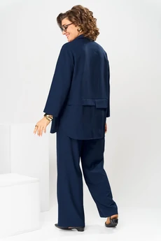 Костюм брючный 2-2554 синий Romanovich style