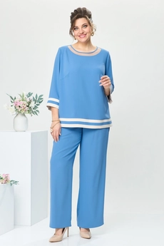 Костюм брючный 2-2573 голубой Romanovich style