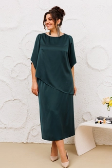 Костюм с юбкой 2-2605 изумрудный Romanovich style