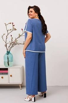 Костюм брючный 2-2671 джинс Romanovich style