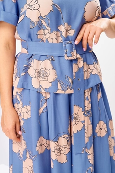 Костюм брючный 2-2704 голубой Romanovich style