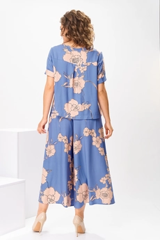 Костюм брючный 2-2704 голубой Romanovich style