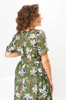 Костюм брючный 2-2704 зеленый Romanovich style