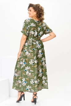 Костюм брючный 2-2704 зеленый Romanovich style