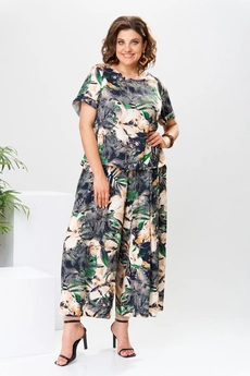 Костюм брючный 2-2704 серый Romanovich style