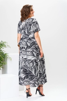Костюм брючный 2-2704 черно-белый Romanovich style