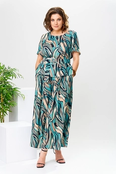 Костюм брючный 2-2704 мультикалор Romanovich style