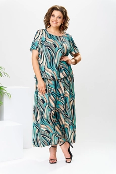 Костюм брючный 2-2704 мультикалор Romanovich style