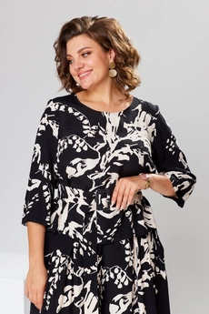 Костюм брючный 2-2704Д ландыши Romanovich style