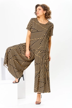 Костюм брючный 2-2704 коричневый Romanovich style