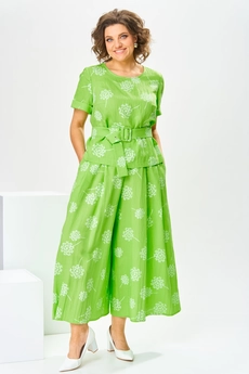 Костюм брючный 2-2704 салатовый Romanovich style
