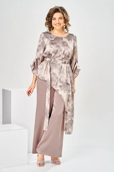 Костюм брючный 2-2750 бежевый Romanovich style