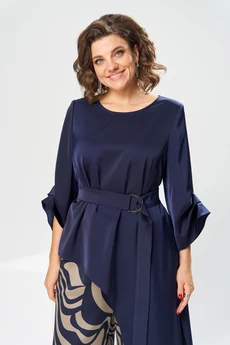 Костюм брючный 2-2750 синий Romanovich style