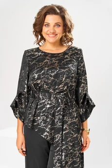 Костюм брючный 2-2750 черный Romanovich style