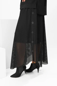 Костюм с юбкой 2-2856 черный Romanovich style