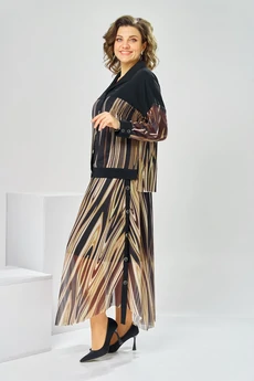 Костюм с юбкой 2-2856 полоска Romanovich style