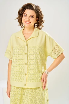 Костюм с юбкой 2-2904 жёлтый Romanovich style