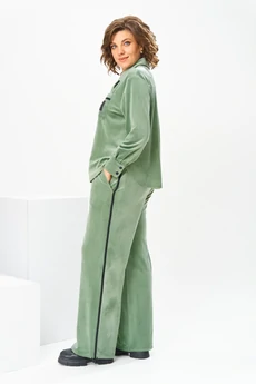 Костюм брючный 2-2857 оливковый Romanovich style