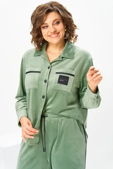 Костюм брючный 2-2857 оливковый Romanovich style