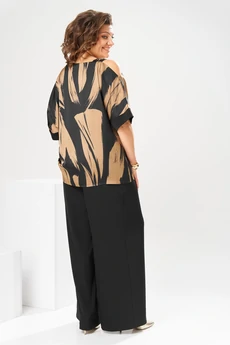 Костюм брючный 2-2884 коричневый Romanovich style